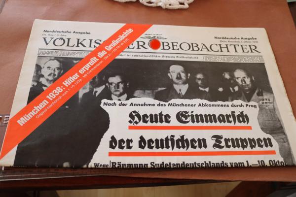 Zeitung Original-Nachdruck - Völkischer Beobachter Norddeutsche Ausgabe 01.10.1938